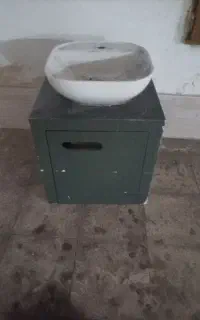 روشویی دیواری سرویس بهداشتی،    بدنه فایبر گلاس