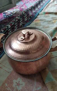 قابلمه مس. کاسه مس. لیوان مس