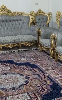 مبل سلطنتی ورق طلا