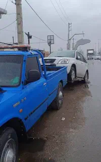 امداد خودرو ، یدک کش ، نیسان با جک خودرو بر
