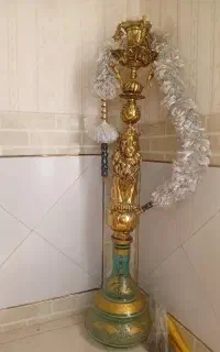 قلیان برنجی سوپاپ دار تو پر