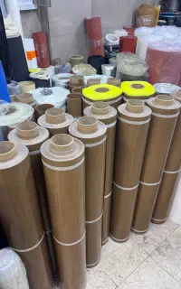 نوار پارچه تفلونی فایبرفلون / کاغذ نسوز پرس حرارتی