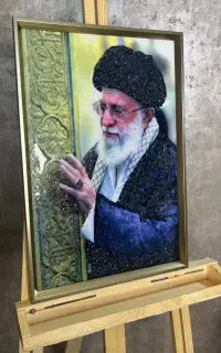 تابلو دستساز رهبر