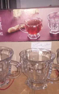 استکان دسته دار طرح دار