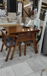 میزنهارخوری۲نفره حصیری مبلمان شمس