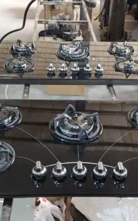 گازصفحه ای رومیزی استیل وشیشهای کد۹۹۸۸