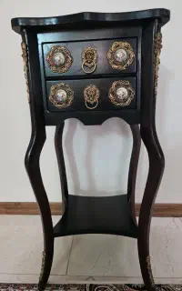میز تلفن چوبی