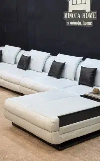 کاناپه ال چرم طبیعی