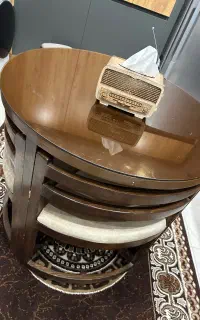 میز نهار خوری کمجا و فرش