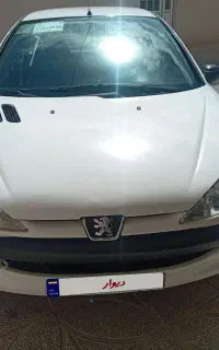 پژو ۲۰۶ تیپ ۲ بدون رنگ صحیح و سالم