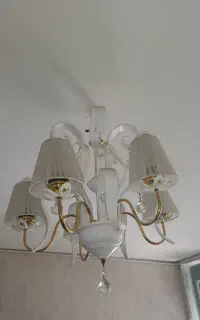 لوستر ۵شعله بهمراه لامپ