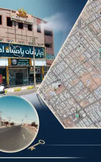 مسکونی درب حیاط لب گلزار شهدا