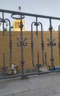 نرده گلدار آهنی
