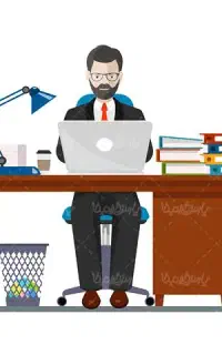 همکار خانم آشنا به کامپیوتر