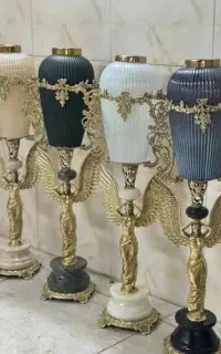 گلدان پایه فرشته جدیدبرنز برنزی