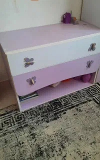 تخت و کمد و دراور کودک