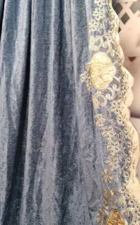والن مخمل حاشیه دوزی
