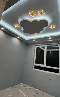 نقاشی ساختمان، بتونه و رنگ امیزی کناف طراحی و...