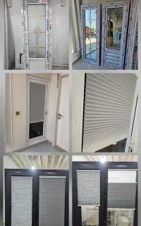در upvc و پرده پشت در