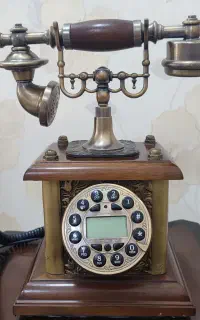 تلفن سیمی کلاسیک چوبی