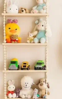 آویز طبقاتی بافته شده با نخ مکرومه