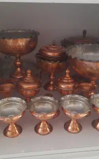 ظروف آجیل خوری و پذیرایی مسی