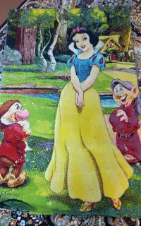 گلیم فرش اتاق کودک  پرنسسی