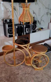 میزتلفن همراه آباژور چوبی کاملا سالم
