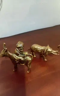فیل و الاغ برنزی
