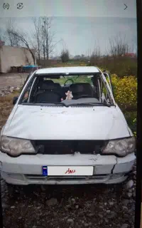 ماشین پراید ۱۳۲ تصادفی