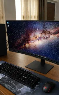 کامپیوتر قدرتمند نو با مانیتور 2k