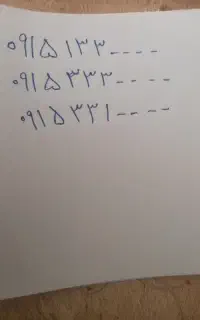 شماره تلفن پیش شماره ۰۹۱۵