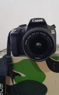 فروش دوربین canon EOS 2000D + لنز 18-55