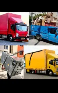 باربری ،کارگر جابجایی با نیسان بارگیری و تخلیه
