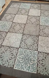 فرش خشتی ۶متری طرح برجسته