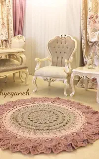 سفارش بافت فرشینه ماندالا رومیزی و رانر