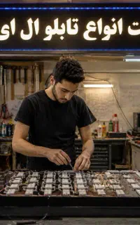 ساخت LED و اجرای انواع تابلوهای تبلیغاتی