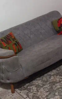 مبلمان راحتی ۸ نفره چوبی در حد نو