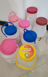 ۸ عدد دبه پلاستکی