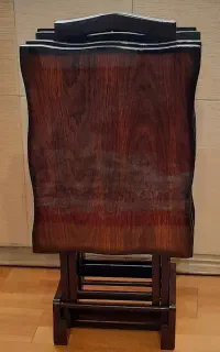 میز عسلی چهارتایی چوبی
