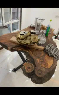 میز ناهار خوری روستیک ۸ الی ۱۰ نفره