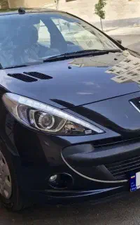 پژو 207 مشکی TU5 مدل 1400 سقف فلز فرمان برقی