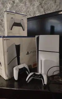 دیسک خور ps5 slim 1tb دو دسته کپی خور اروپا خانگی