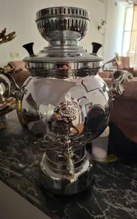 دوعددسماور یکی گازی جنس عالی عالی نسب