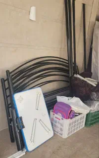 دوعدد تخت فرفورژه دونفره همراه با زیر تختی