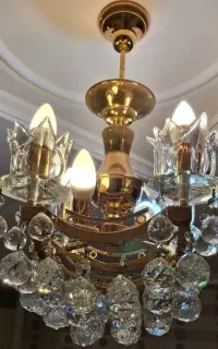 لوستر ۶شاخه همراه دیوار کوب