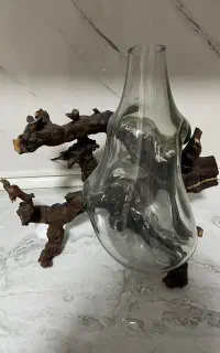 گلدان چوبی شیشه ای ترند سال