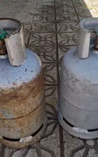 کپسول گاز و دبه شیر