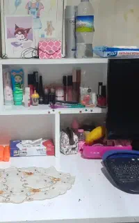 میز تحریر کتابخونه دار وقفسه دار ام در اف
