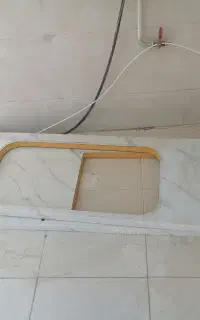 دو عدد سنگ روی کابینت
